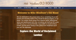 Desktop Screenshot of mikewindhomsoldwood.com